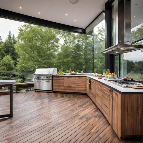 Modern Kitchen on a Deck
