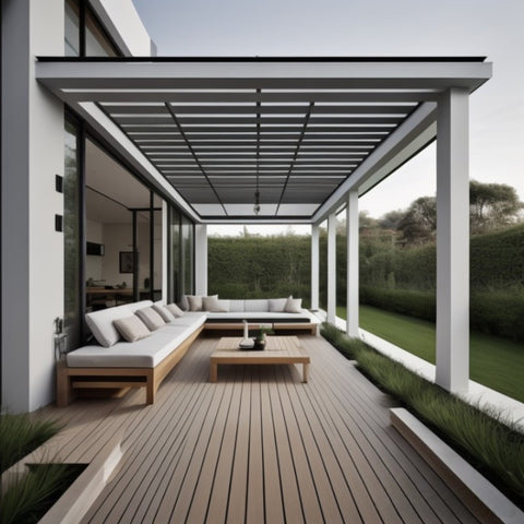 Modern Veranda attached to the house