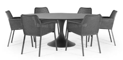 Westminster Matric Round / Sphere 160m Table with 6 or 8 Chairs
