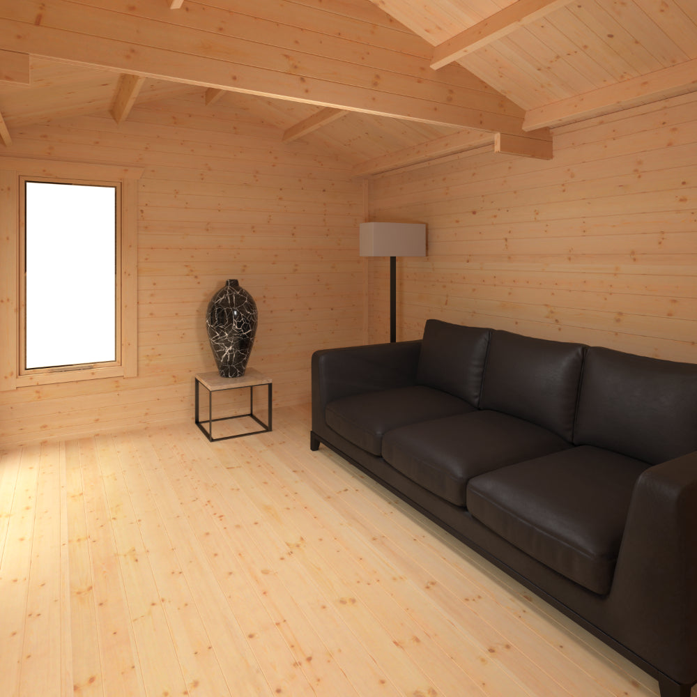 Sherborne 44mm Log Cabin 16x12 Interior