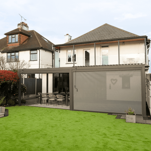 Aluminium Pergola Attached to the house