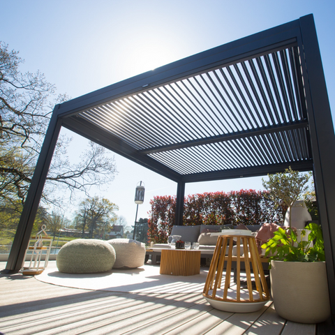 Aluminium Pergola Showing Shade