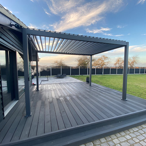 Aluminium Pergola Attached to the House