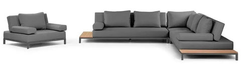 Westminster Motion Sofa 8 Seater Charcoal / Graphite