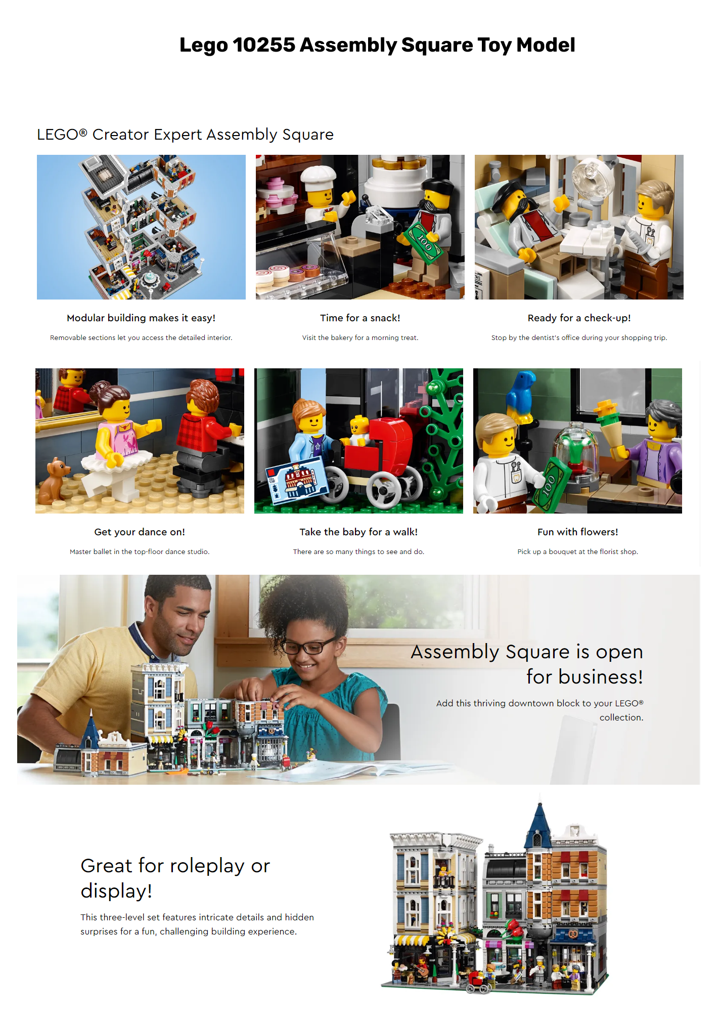 Lego 10255 Creator Expert Assembly Square Toy Model