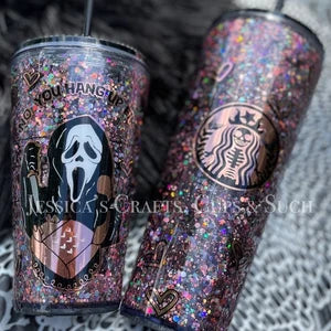 Pink Ghostface Snow Globe Cup