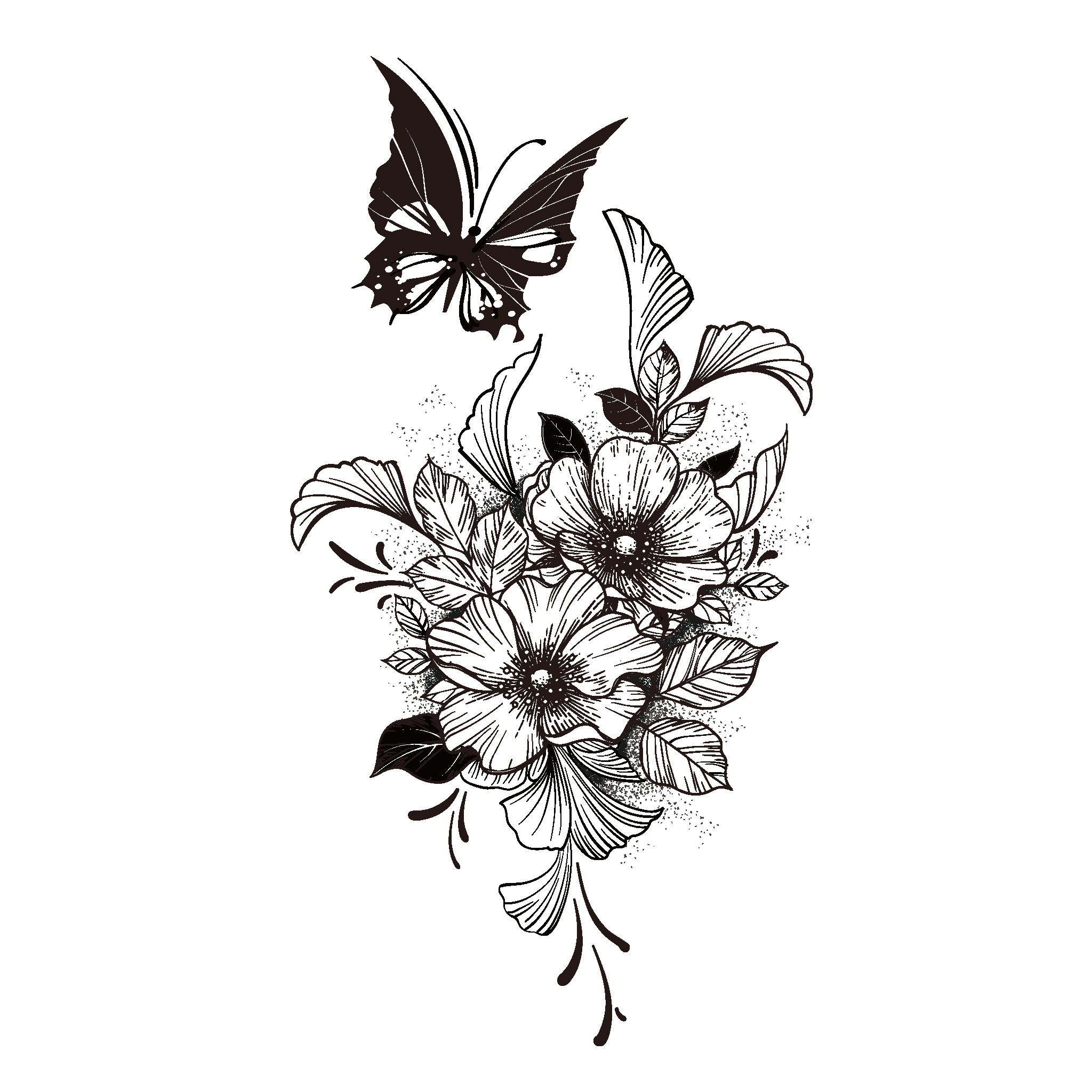 butterfly temporary tattoos