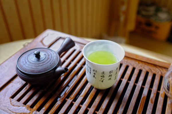 Japanese Green Tea in a white cup