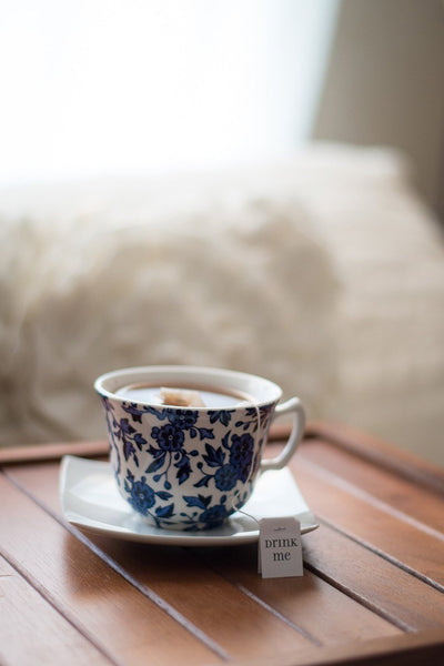 Teabag in cup Alice in Wonderland