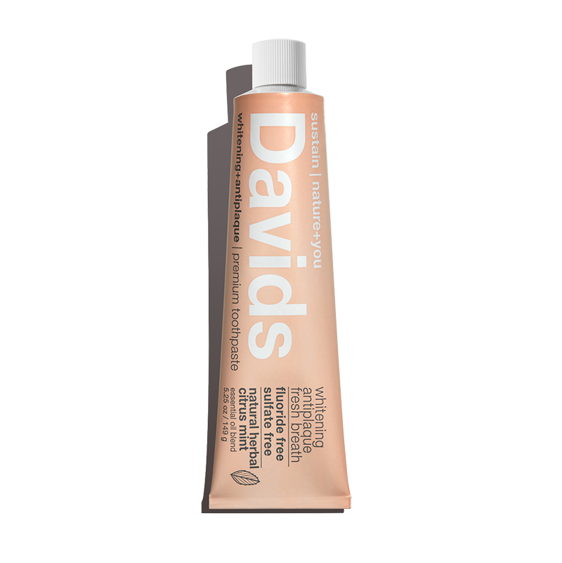Davids premium toothpaste / herbal citrus peppermint
