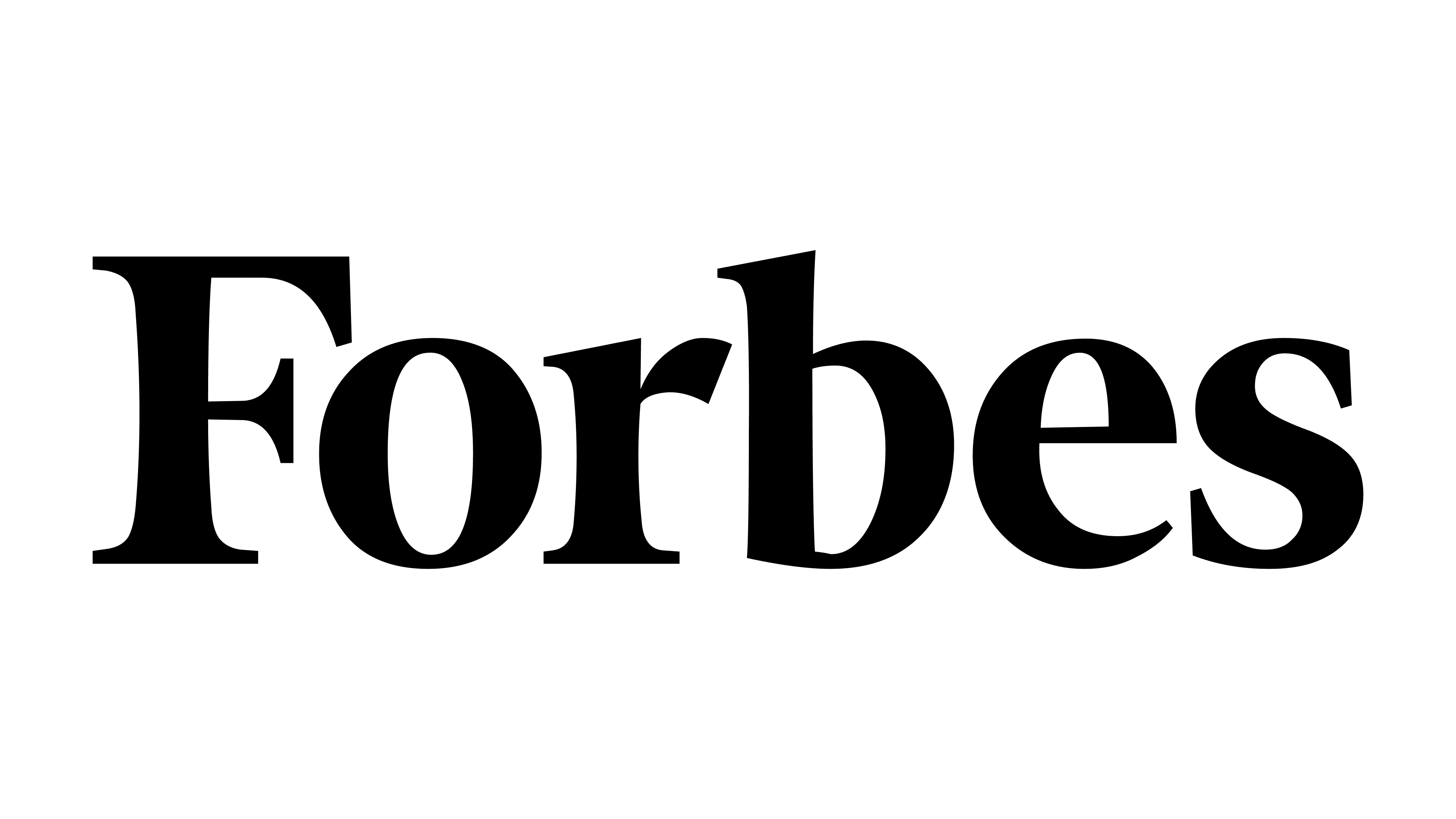 'Forbes logo in black text on a transparent background.'