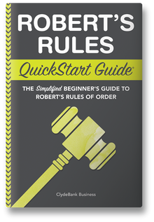Access the digital assets for Robert's Rules QuickStart Guides