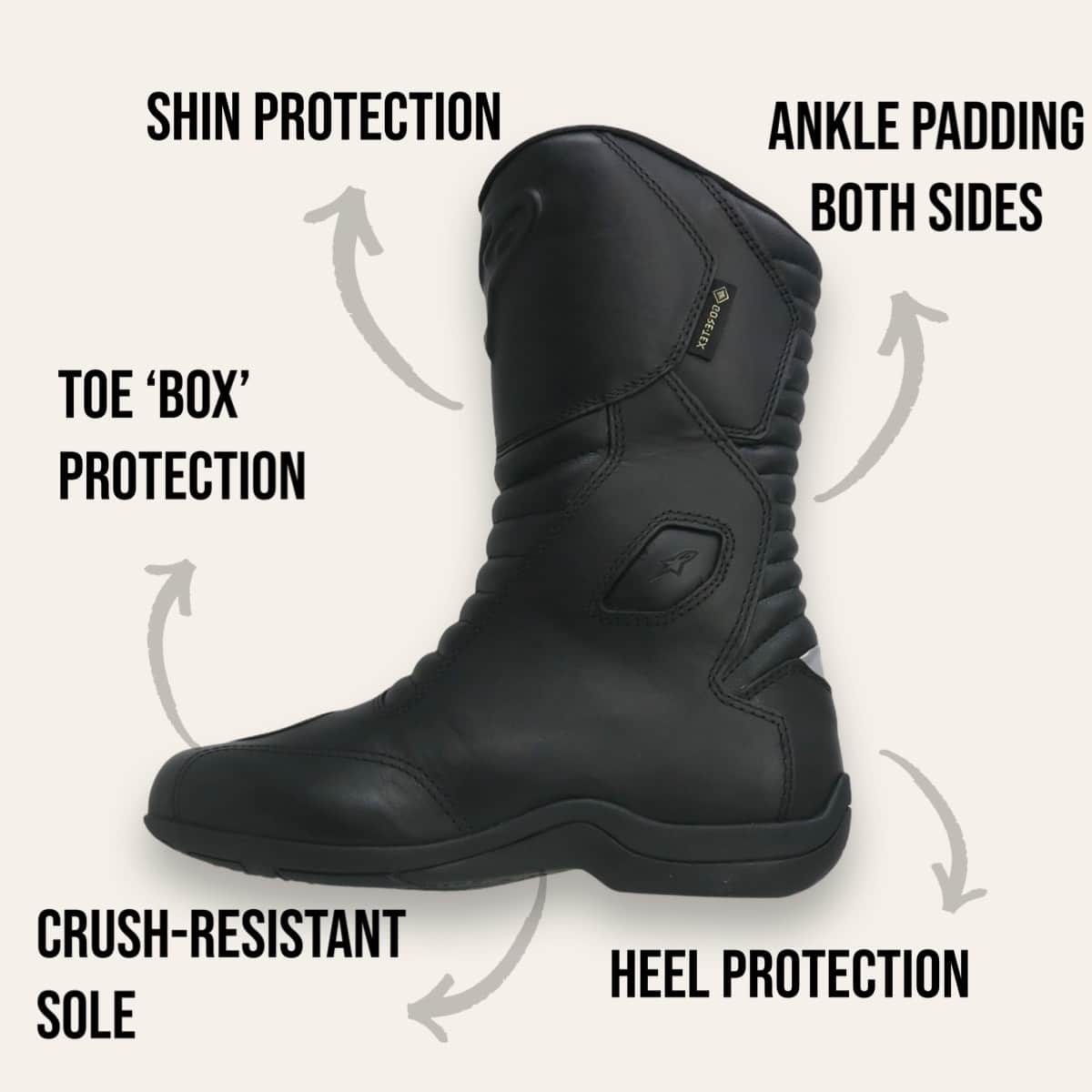Alpinestars Web Gore-Tex Motorcycle Boots features