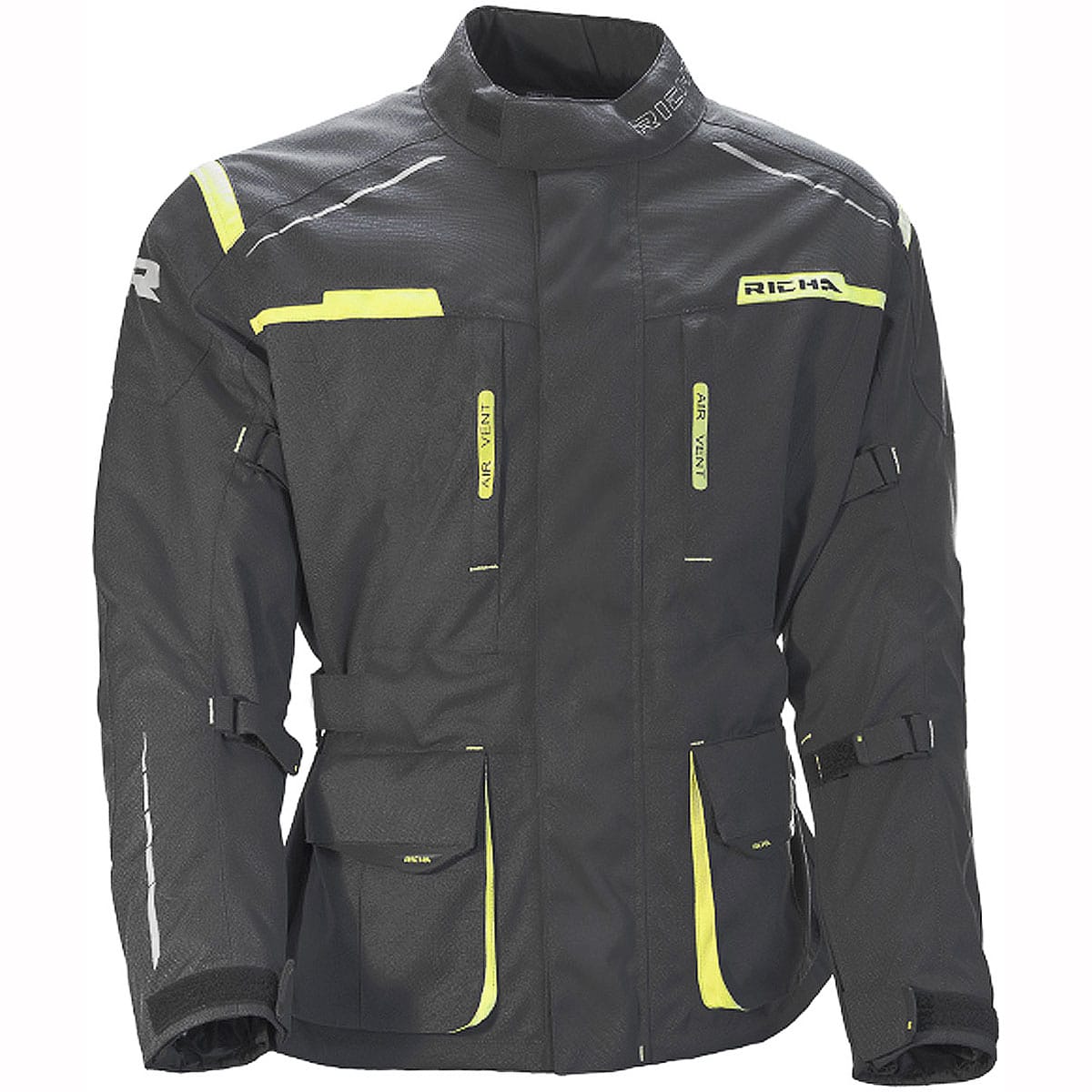 Image of Richa Axel Waterproof Textile Jacket WP - Grey Fluo