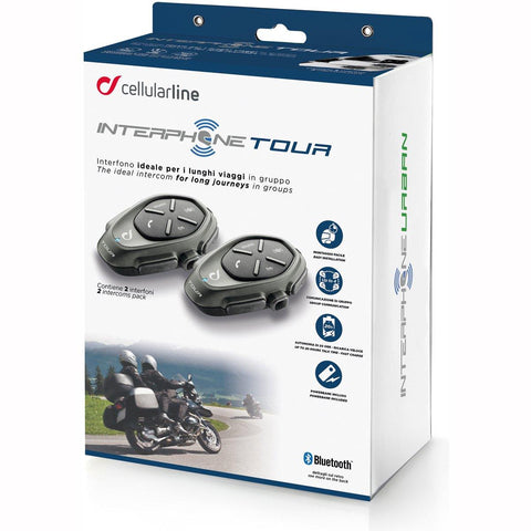 EM MOTO  Cellularline - Interphone Double Twin Pack Active