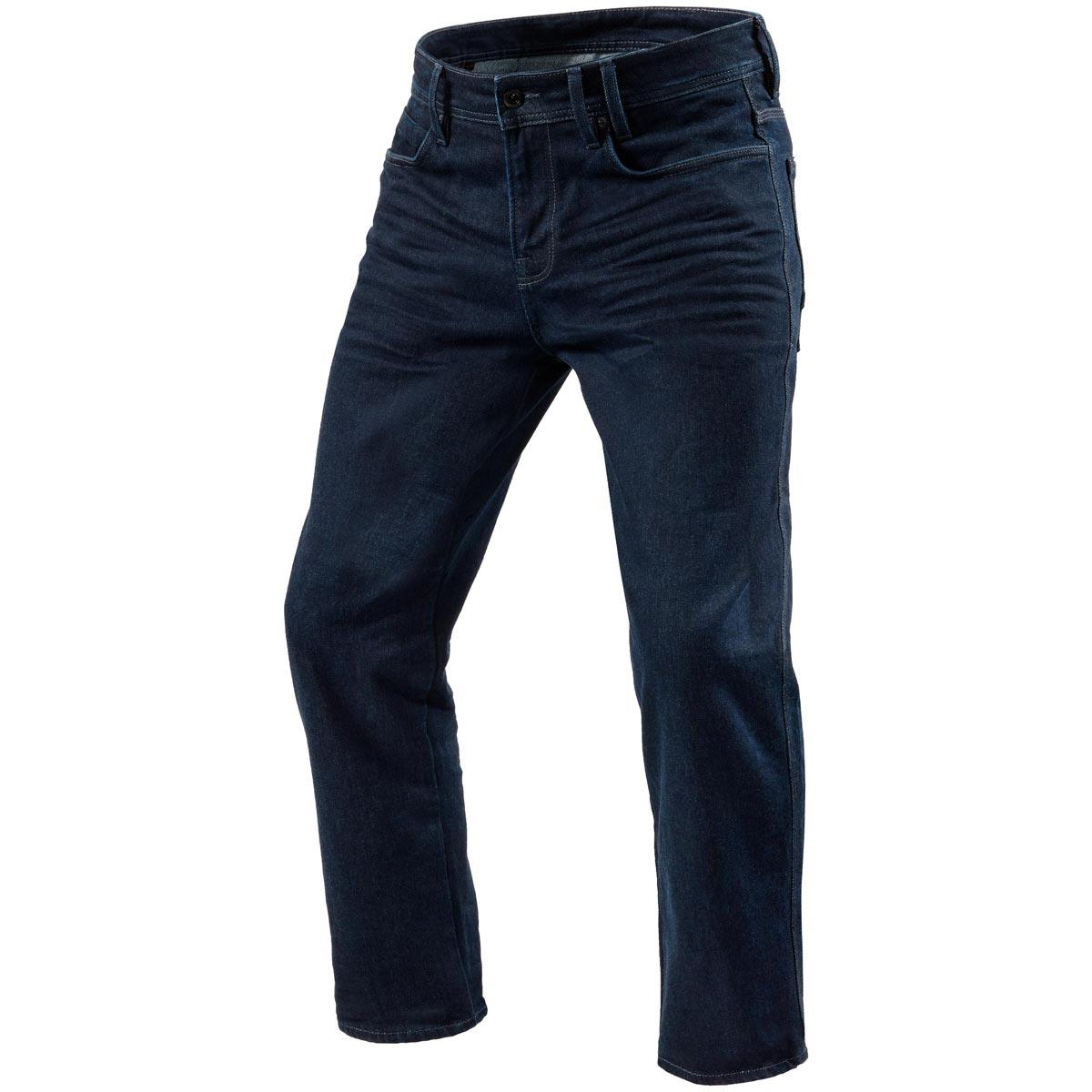 Rev It! Lombard 3 Jeans RF 34in Leg - Dark Blue Used | GetGeared.co.uk ...