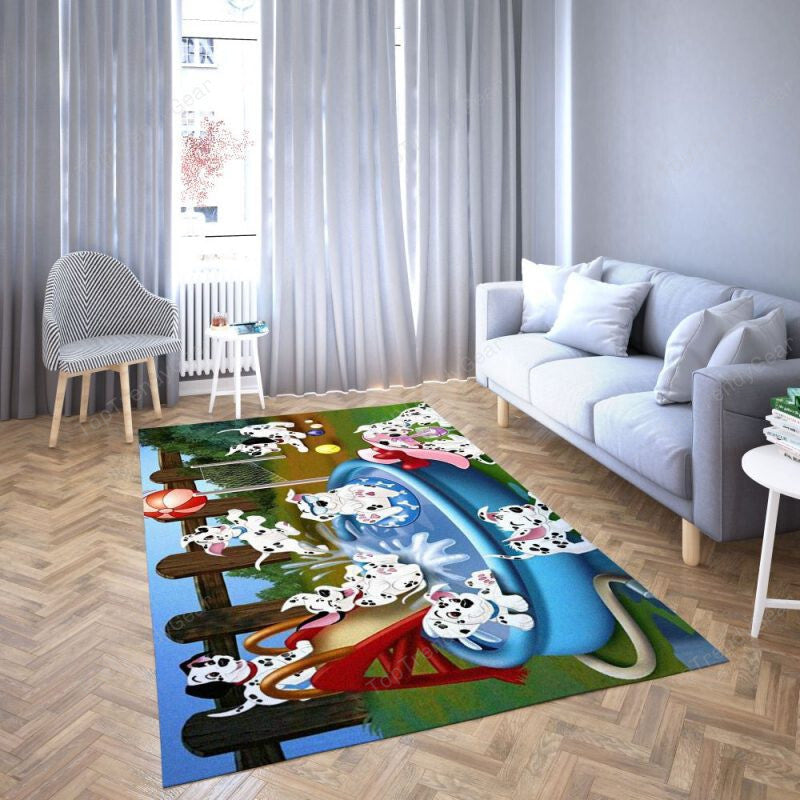101 Dalmatians Of Favorite Cartoon Movie 5 Area Rugs For Living Room Rectangle Rug Bedroom Rugs Carpet Flooring Gift RS132564