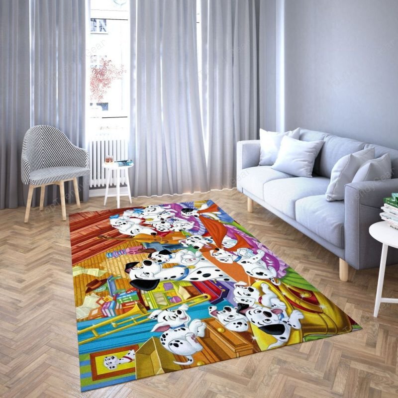 101 Dalmatians Of Favorite Cartoon Movie 6 Area Rugs For Living Room Rectangle Rug Bedroom Rugs Carpet Flooring Gift RS132565