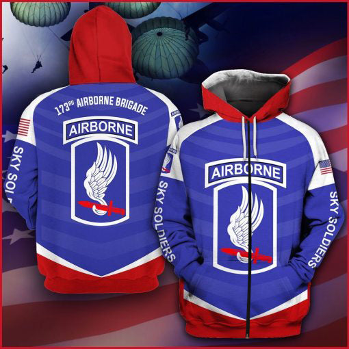 173rd Airborne Brigade 3D All Over Print Hoodie - Zip Hoodie Zipper 190593