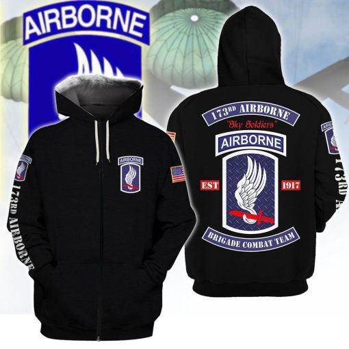 173rd Airborne Brigade 3D All Over Print Hoodie - Zip Hoodie Zipper 190602