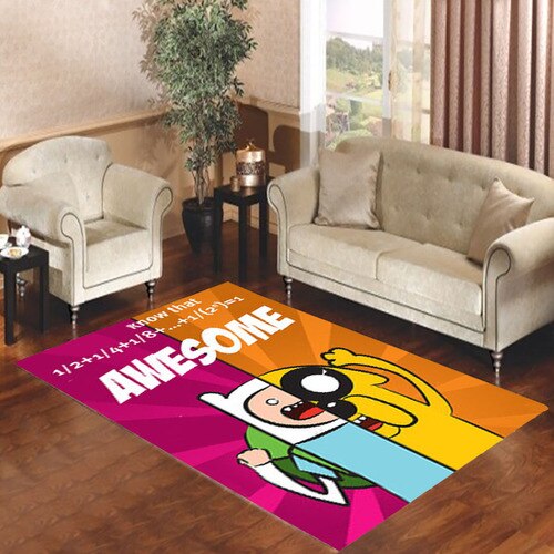 Adventure Time Jake And Finn Awesome Living room carpet rugs