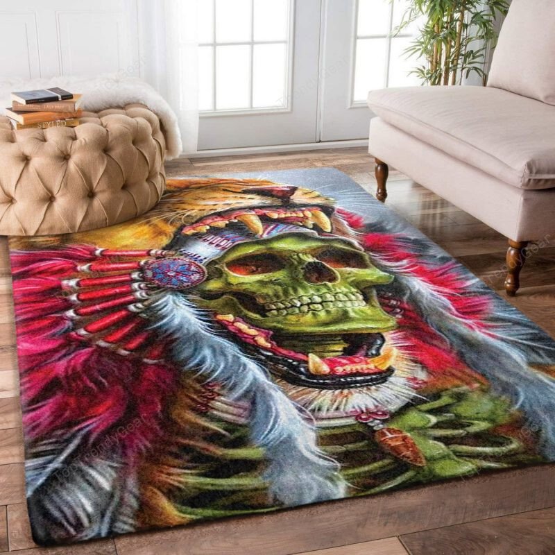 African Skull 3D Area Rug Living Room And Bed Room Home Decor Carpet RS132903