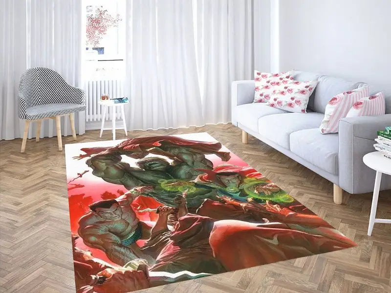 Alex Ross Marvel 3D Area Rug Living Room And Bed Room Home Decor Carpet