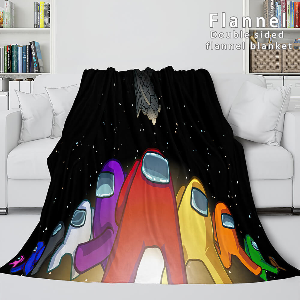 Among Us Soft Flannel 3D Fleece Blanket Fleece Throw 3D Fleece Blanket Bedding Sets 7868