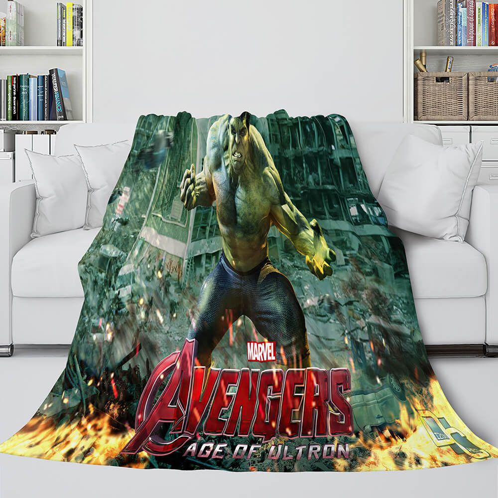 Avengers Flannel Fleece Throw Cosplay 3D Fleece Blanket Shawl Wrap Nap Quilt 2000