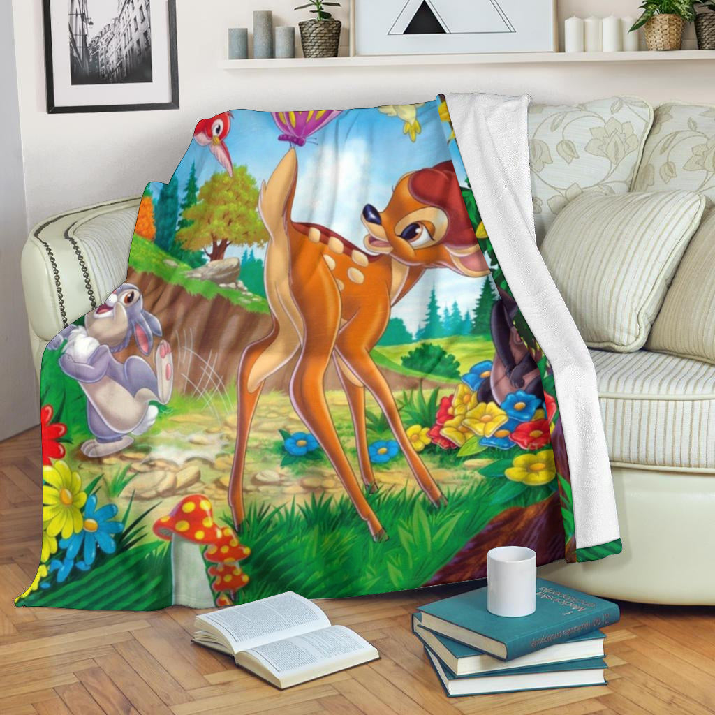 Bambi Poster 5 3d Full Printing Fleece Blanket