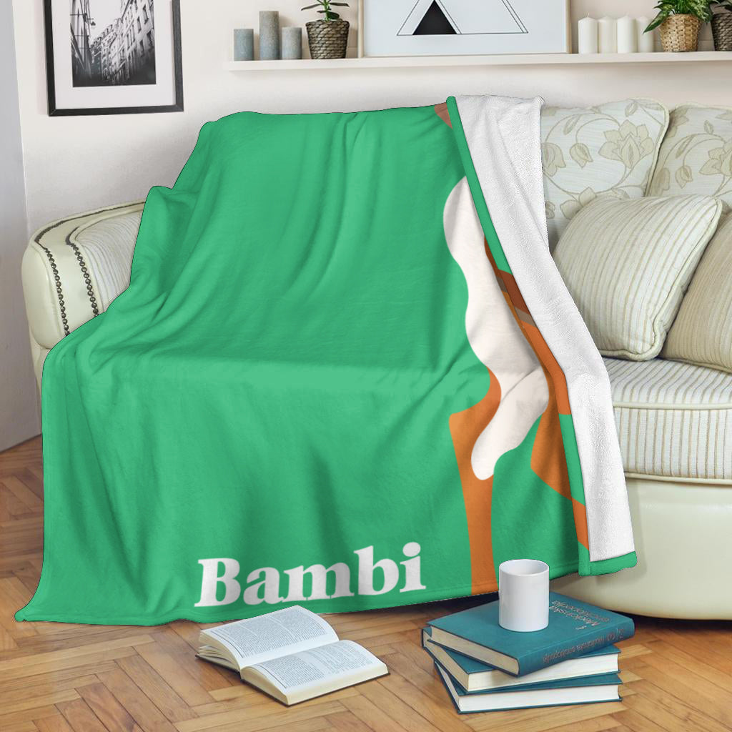 Bambi Poster 9 3d Full Printing Fleece Blanket