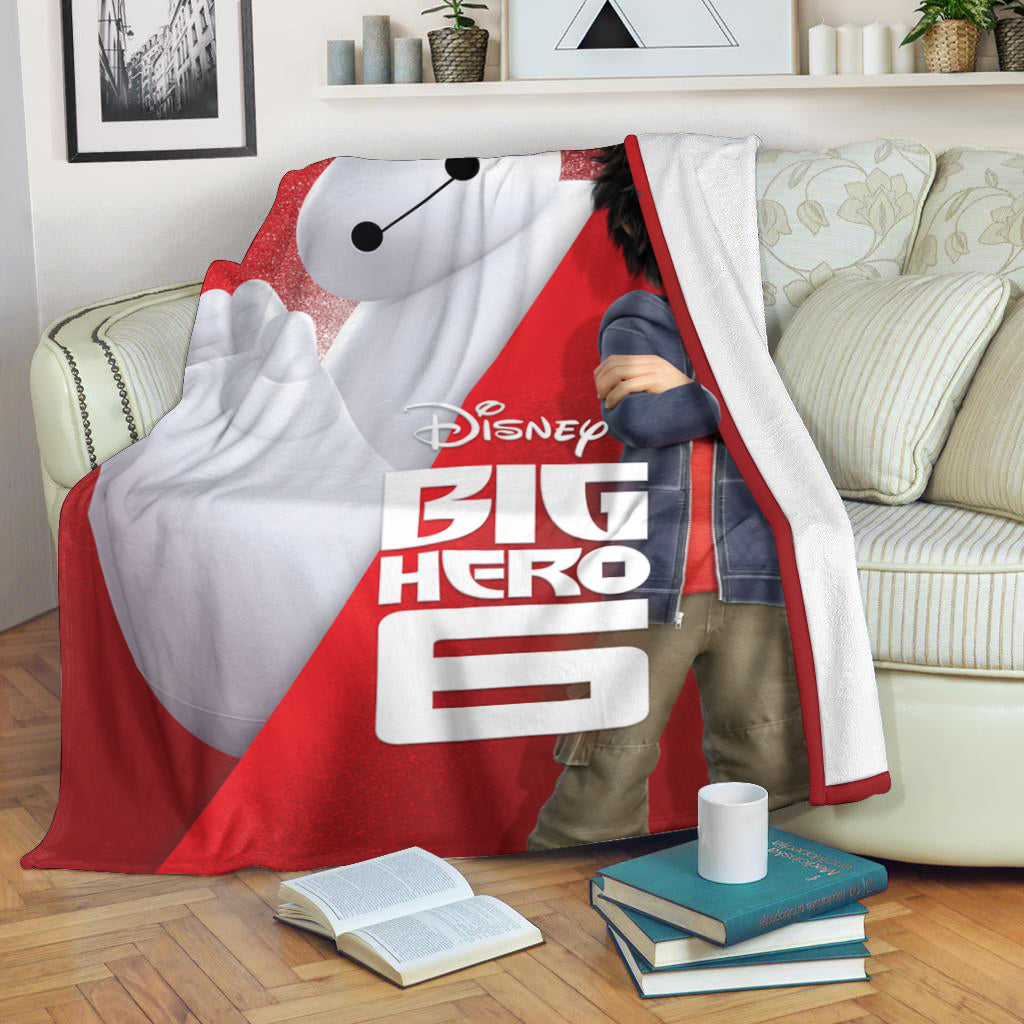 Big Hero 6 Poster 6 3d Full Printing Fleece Blanket