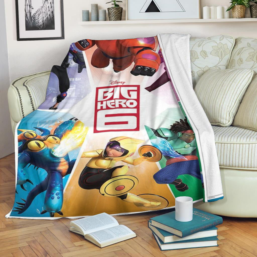 Big Hero 6 Poster 7 3d Full Printing Fleece Blanket