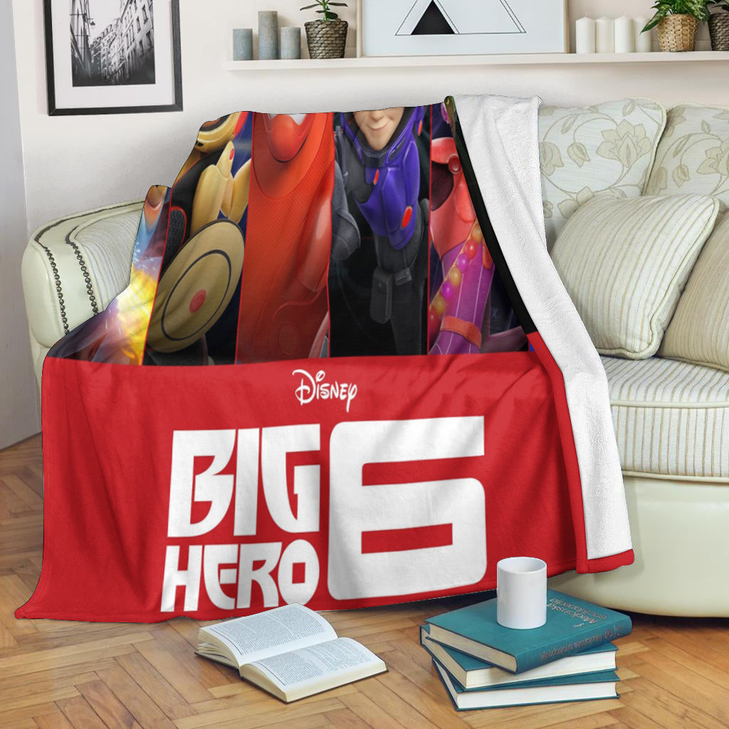 Big Hero 6 Poster 8 3d Full Printing Fleece Blanket