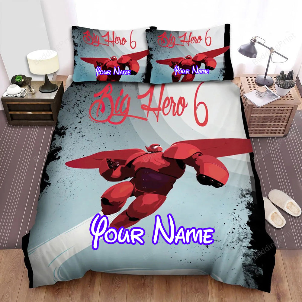 Big Hero 6 _2014_ Baymax Poster Artwork 6 Bed Sheets Duvet Cover Personalized Name Bedding Sets