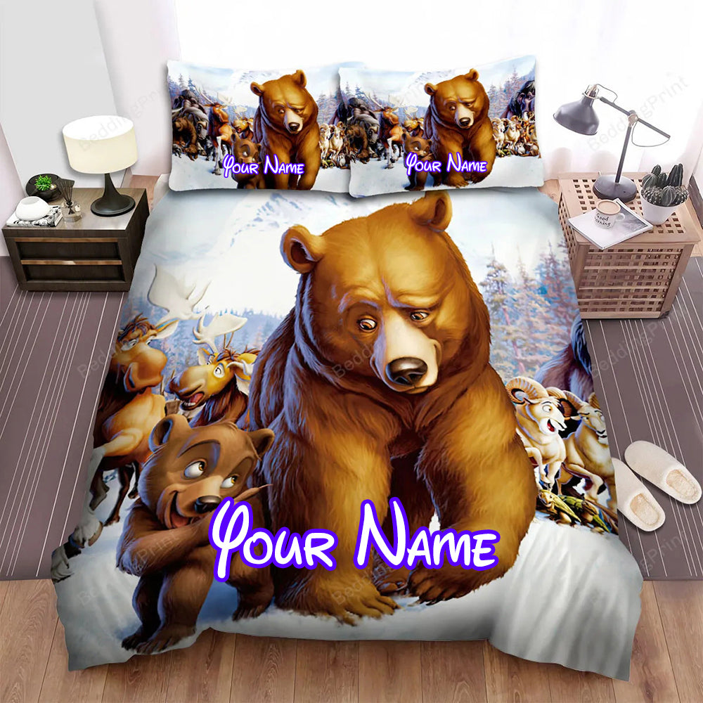 Brother Bear All Characters Bed Sheets Spread Duvet Cover Personalized Name Bedding Sets