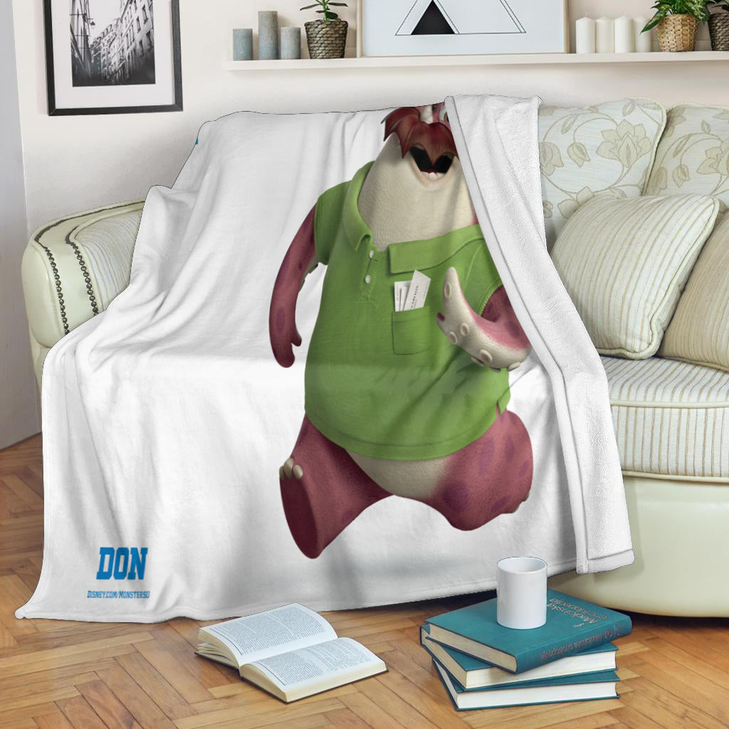 Characters Don Monsters Inc Monsters University Movie Disney Pixar 3d Full Printing Fleece Blanket