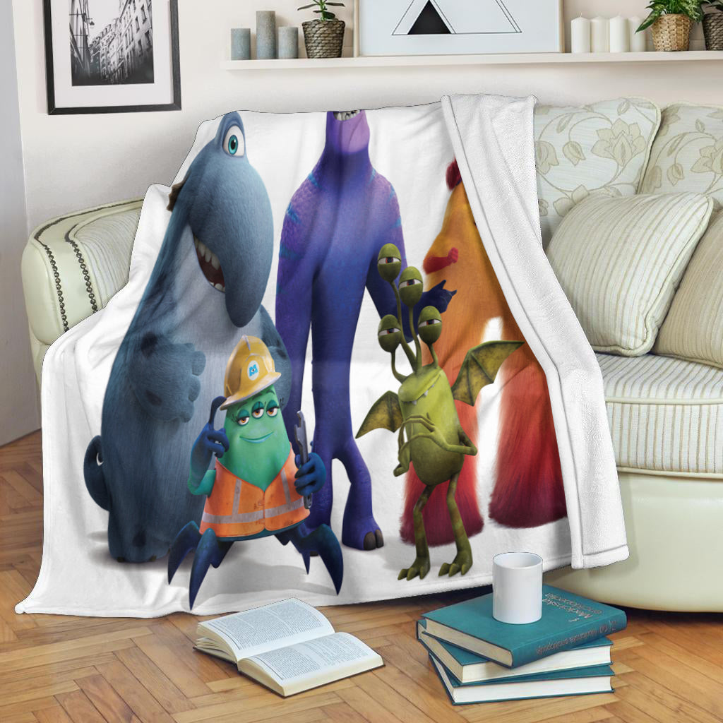 Characters Monster At Work v2 Monsters Inc Monsters University Movie Disney Pixar 3d Full Printing Fleece Blanket