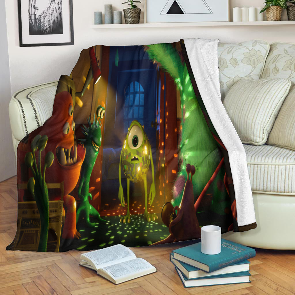 Characters v12 Monsters Inc Monsters University Movie Disney Pixar 3d Full Printing Fleece Blanket