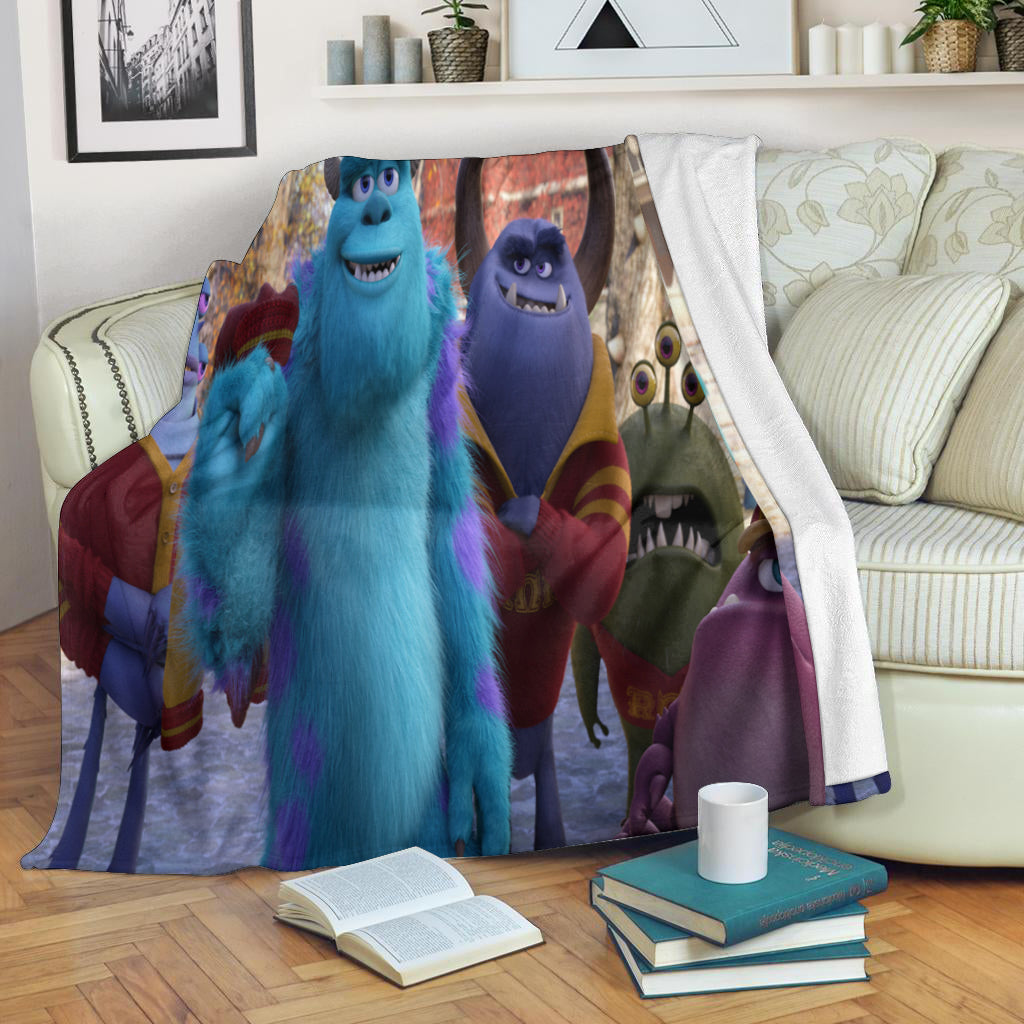 Characters v17 Monsters Inc Monsters University Movie Disney Pixar 3d Full Printing Fleece Blanket