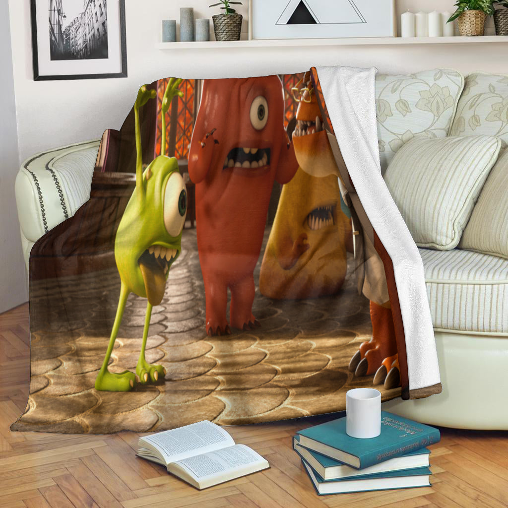Characters v21 Monsters Inc Monsters University Movie Disney Pixar 3d Full Printing Fleece Blanket