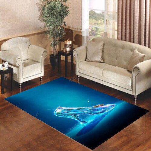 Cinderella Glass Slipper Area Rugs For Living Room Rectangle Rug Bedroom Rugs Carpet Flooring Gift TTG136950