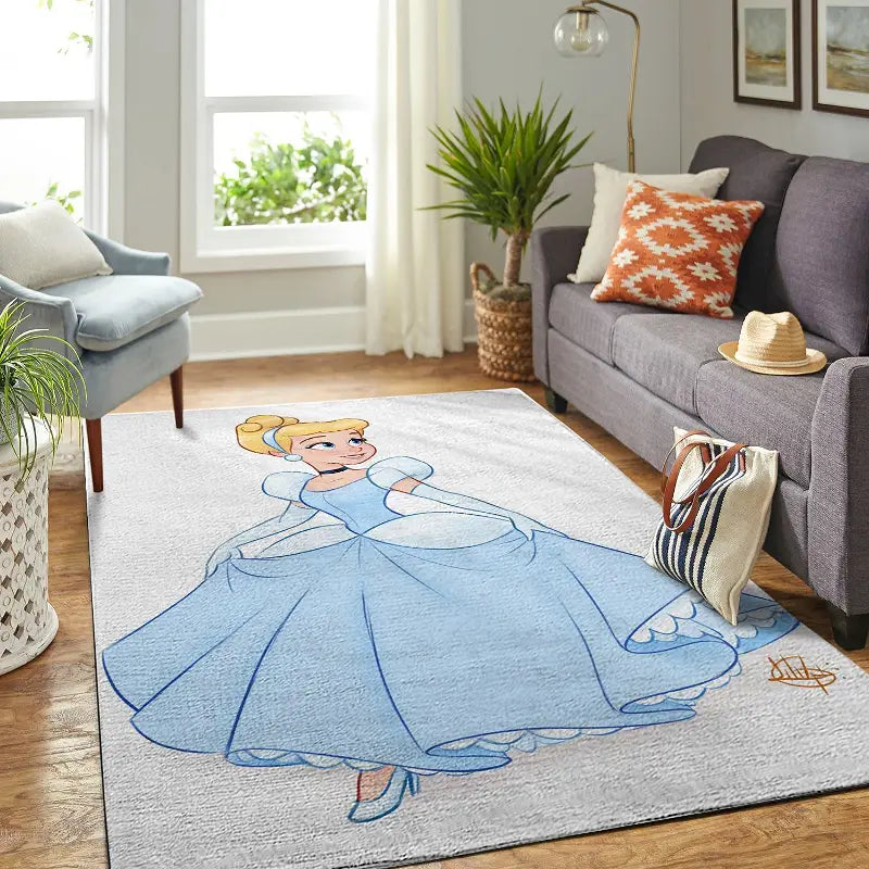 Cinderella In Beautiful Dress Living Room Area No5820 Rug