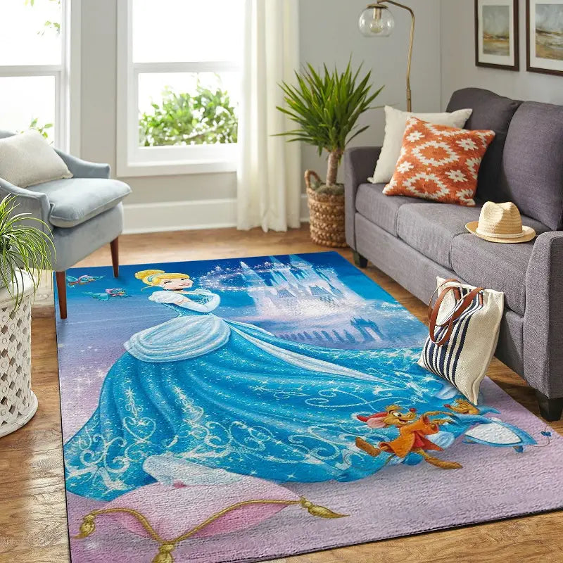 Cinderella In Beautiful Dress Living Room Area No5821 Rug