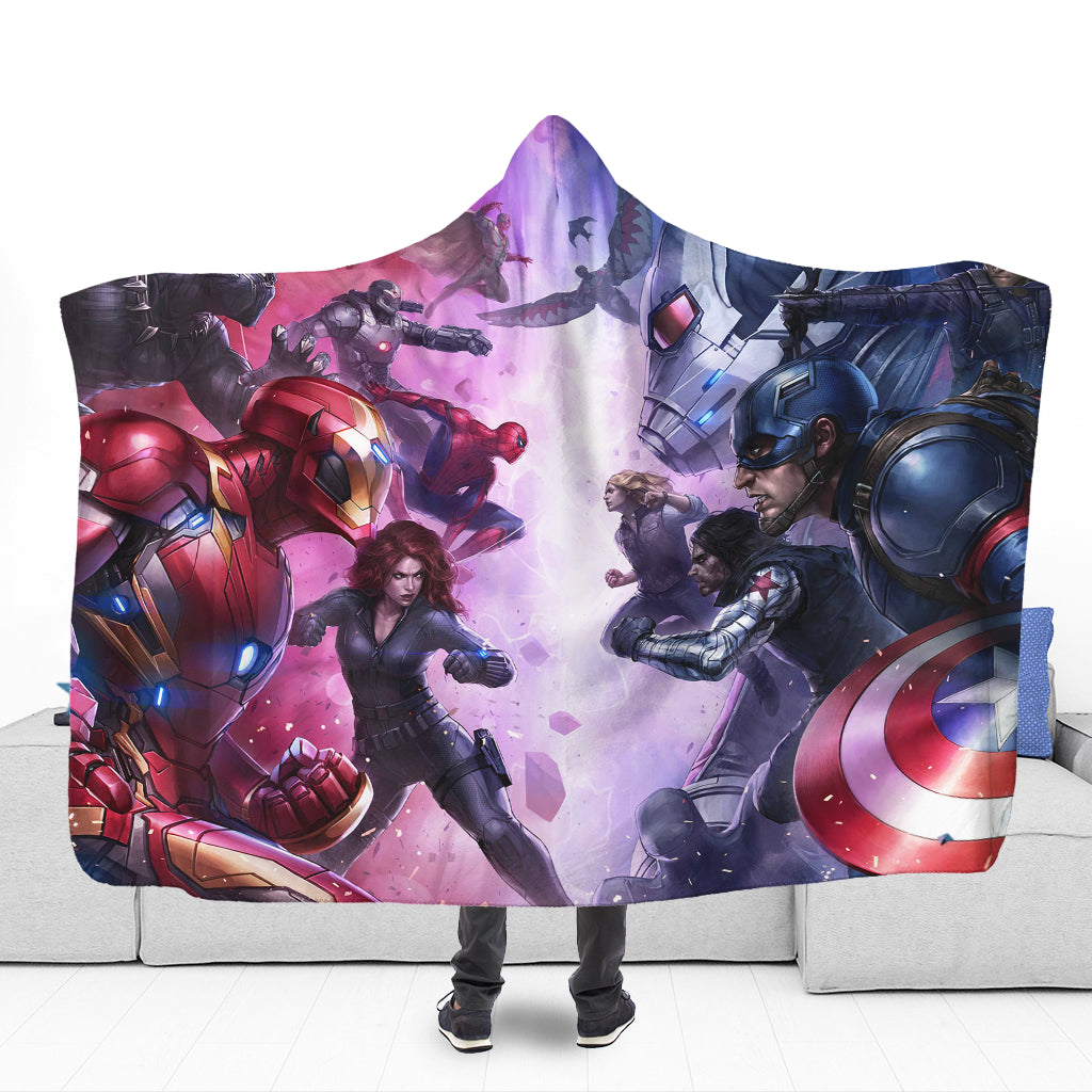 Marvel Blanket CW Art Hooded Blanket Awesome Marvel Hooded Blanket 1097