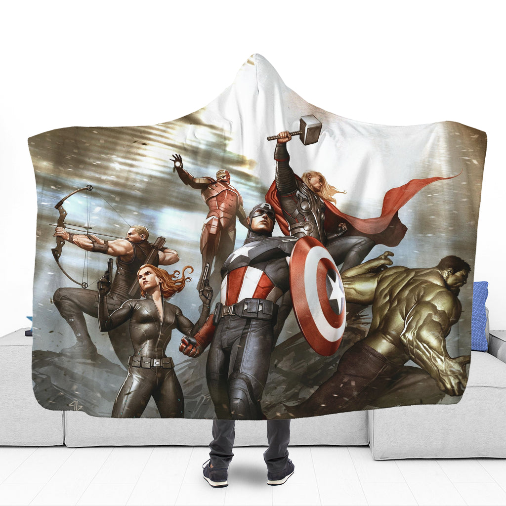Marvel Avengers Blanket The First A Hooded Blanket Awesome Marvel Avengers Blanket 3905