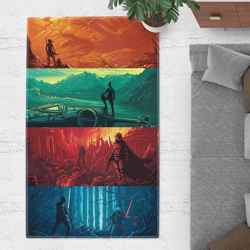3D Area Rug Living Room And Bed Room Home Decor Carpet Star Wars