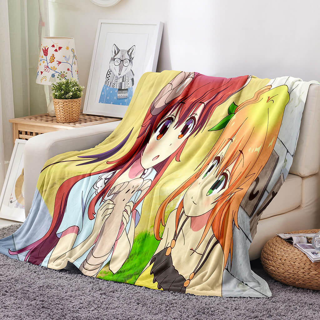 The Demon Girl Next Door 3D Fleece Blanket Flannel Fleece 3D Fleece Blanket Throw 3D Fleece Blanket 2031