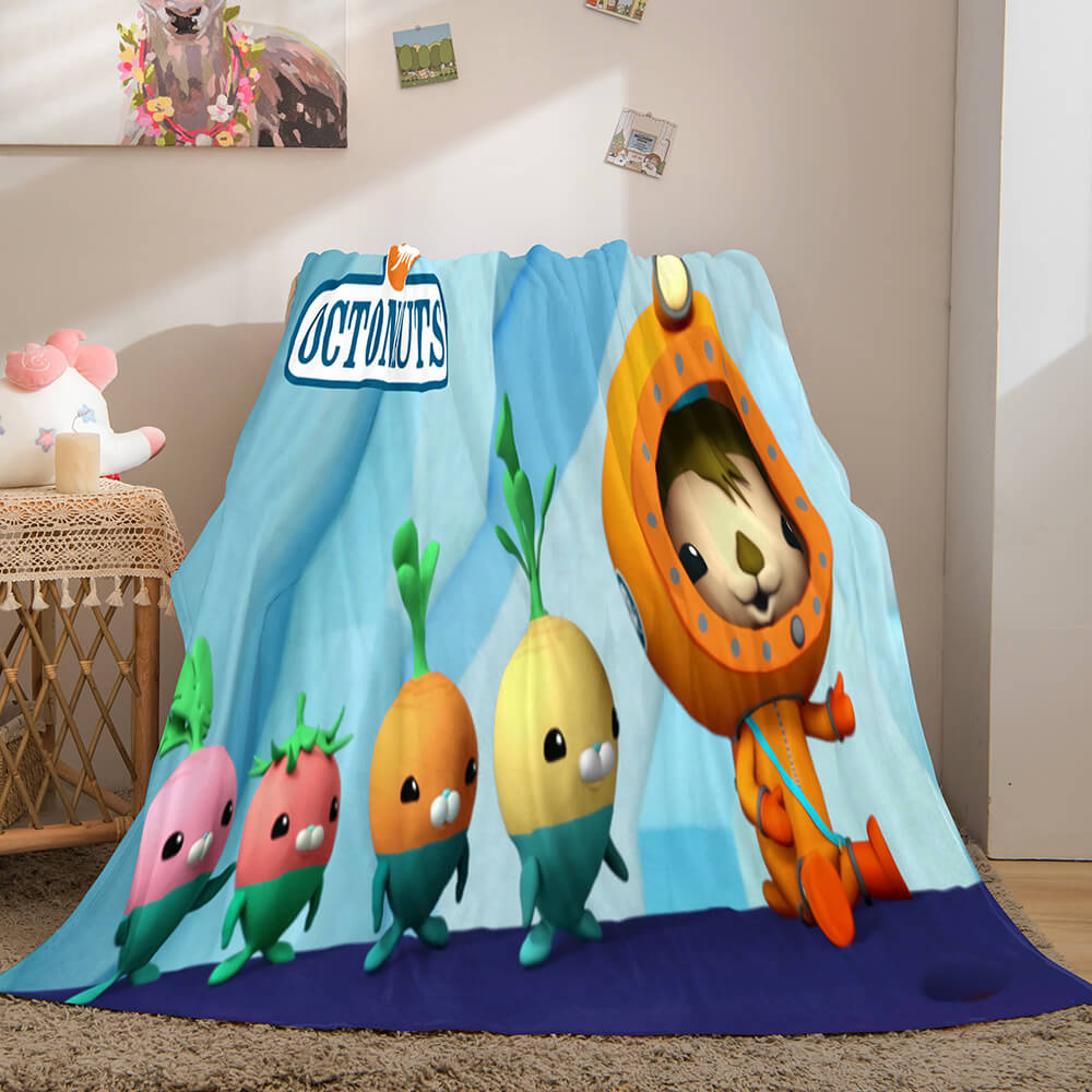 The Octonauts Flannel Caroset Throw Cosplay 3D Fleece Blanket Comforter Set 1237