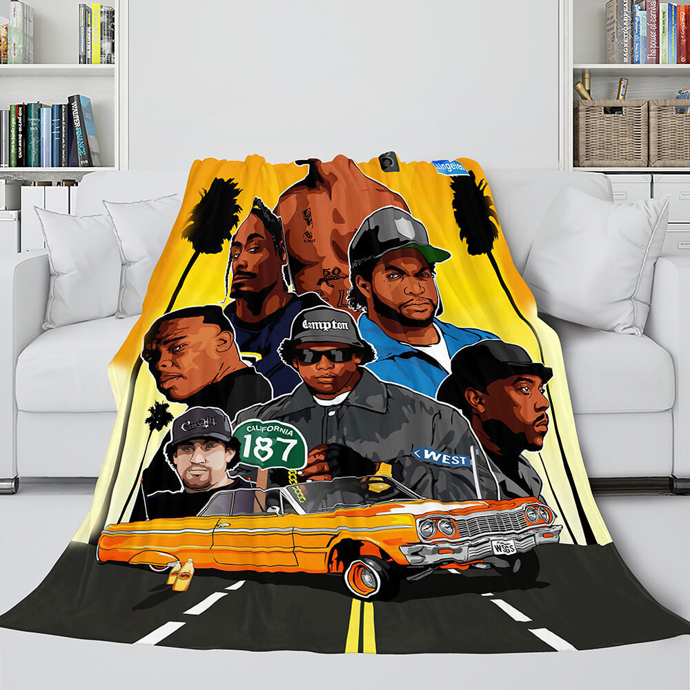 Tupac Amaru Shakur Flannel 3D Fleece Blanket Fleece Throw 3D Fleece Blanket Bedding Sets 7676